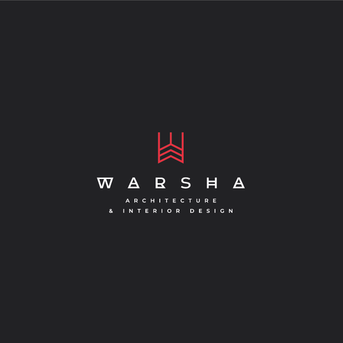 Household interior design logo with the title 'Warsha Logo'