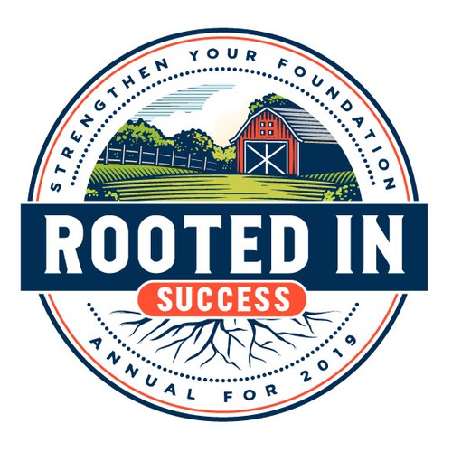 Handmade logo with the title 'Logo Design for Rooted in Success'