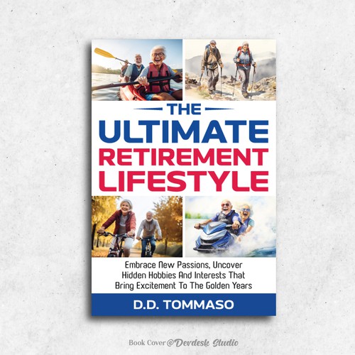 Hobby design with the title 'The ultimate Retirement Lifestyle book cover'