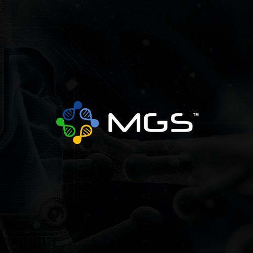 Chemistry design with the title 'MGS Logo'