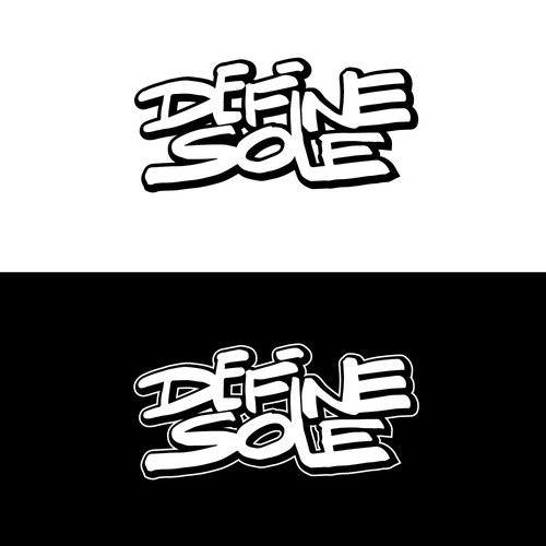 Graffiti logo with the title 'define sole'