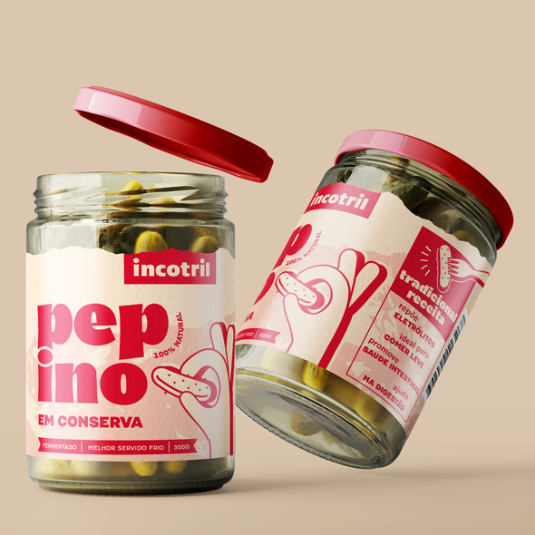 Label with the title 'Making a new label for the next big pickle company'