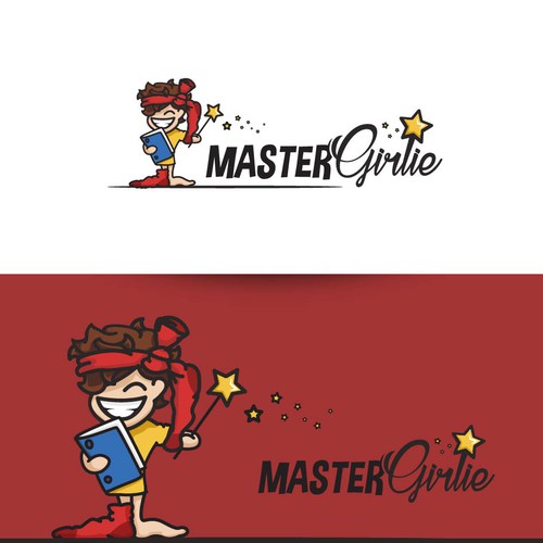 Girly logo with the title 'wizard of content......support/enhance/grow for business'