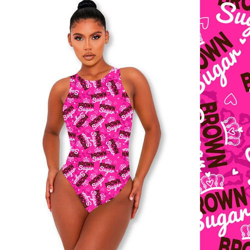 Ornament design with the title 'Trendy design for women's bodysuits '