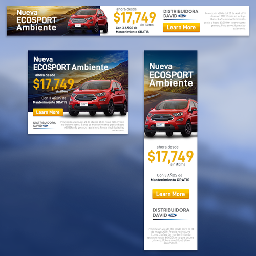 Car design with the title 'Google Banner Ads'