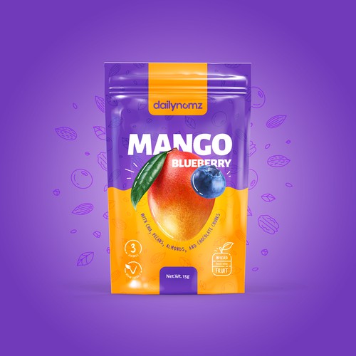 Mango design with the title 'Packaging design'