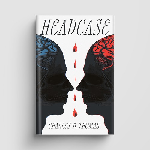 Mental health design with the title 'psychological thriller'