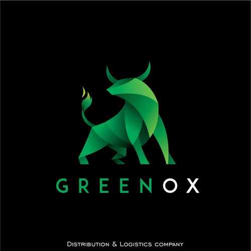 Modern design logo with the title 'greenox'