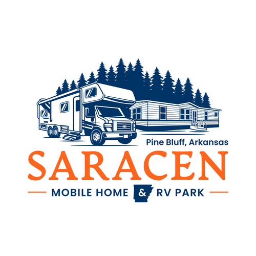RV logo with the title 'RV PARK LOGO'