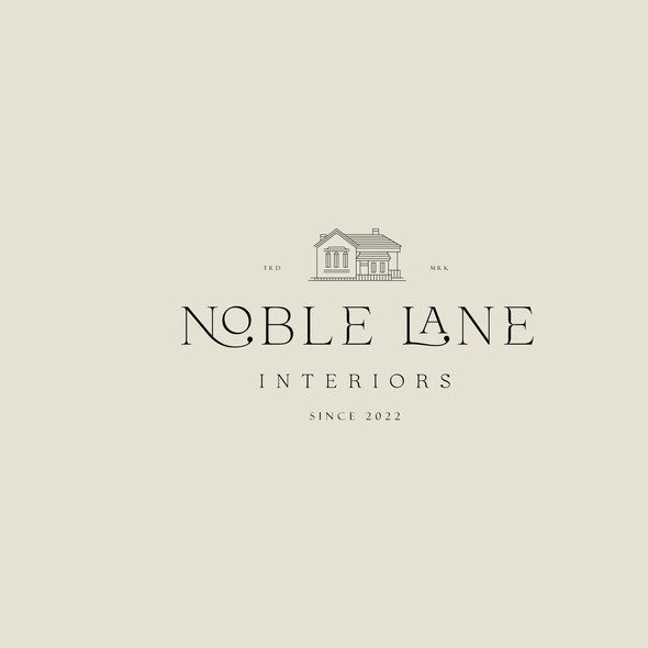 Household interior design logo with the title 'Logo for Noble Lane Interiors'