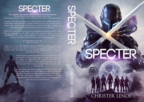 Book cover with the title 'Specter - Book Cover'