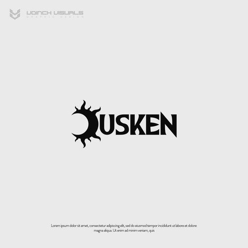 Supernatural design with the title 'Dusken logo concept'