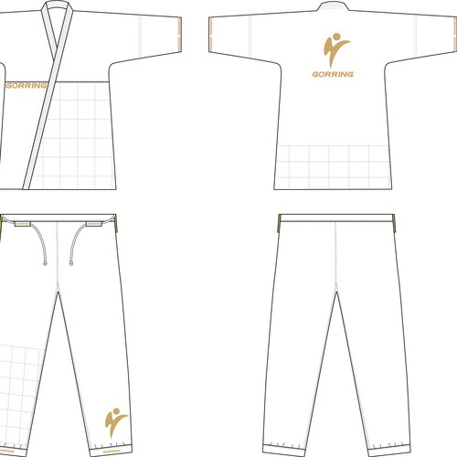 Uniform design with the title 'BJJ uniform '