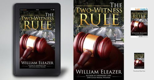 Black book cover with the title 'eBook Cover "The Two-Witness Rule"'