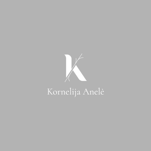 Professional brand with the title 'Logo Design for Kornelija Anele'