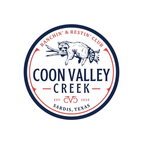 Creek logo with the title 'Coon Valley Creek Logo'