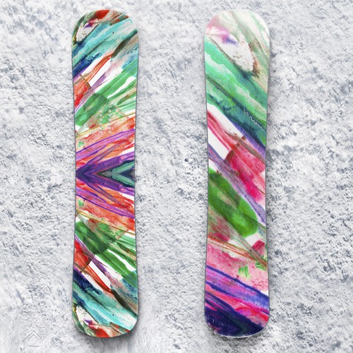 Background artwork with the title 'Snowboard Design'