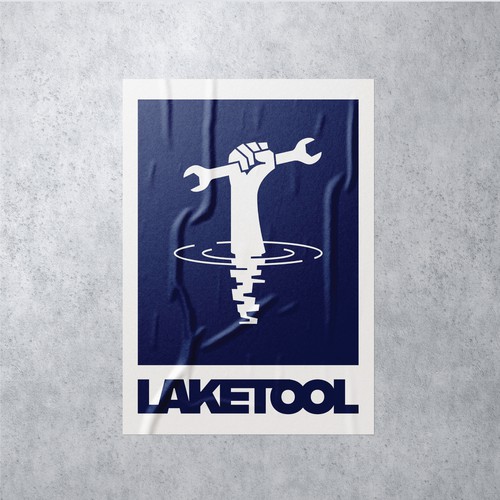 Muscle design with the title 'Laketool logo'