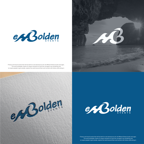 Adventure logo with the title 'EMBOLDEN EVENTS - LOGO'