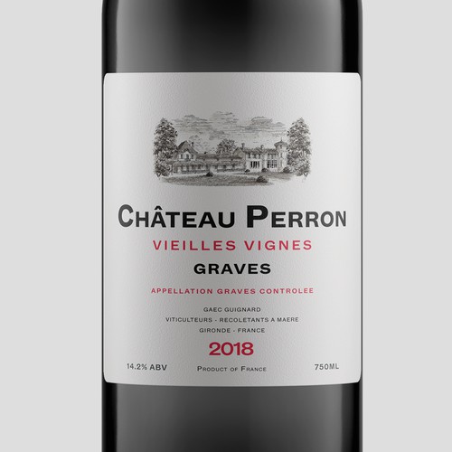 Winery label with the title 'Red Wine Label'