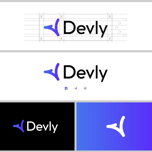 Coding logo with the title 'Devly'