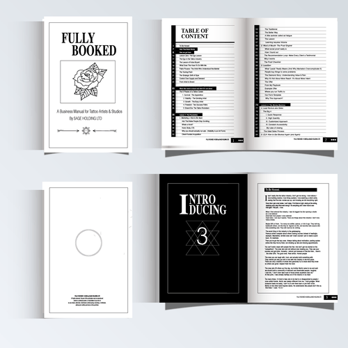 Page layout design with the title 'Design book cover and page layout profesional,minimalist,clean '