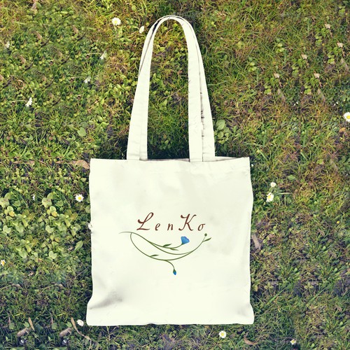 Stylized logo with the title 'Organic logo concept / variation'