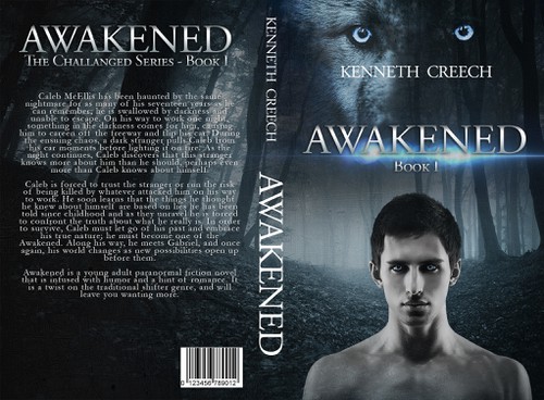 Woods design with the title 'LGBT YA Paranormal Fiction book looking for cover re-Design'