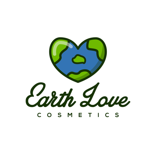 Cosmetics logo with the title 'Logo design for Earth Love Cosmetics'