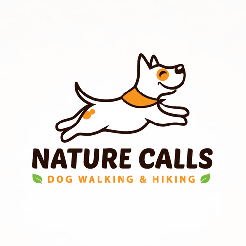 dog walking service logo