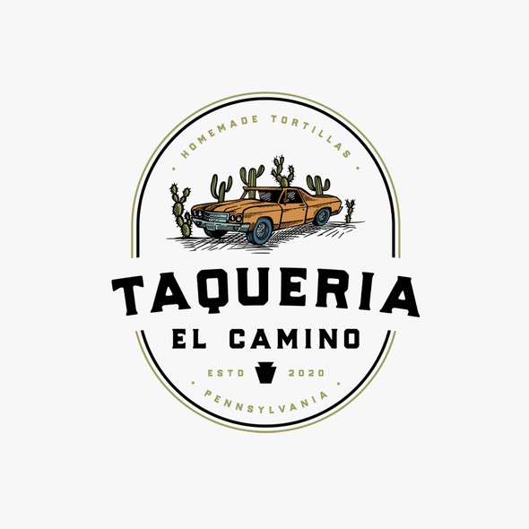 Taqueria logo with the title 'Taqueria El Camino'