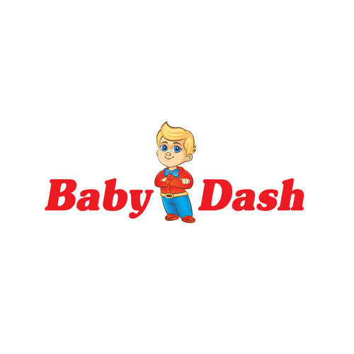 TV show design with the title 'A Baby mascot for an internet show 'Baby Dash''