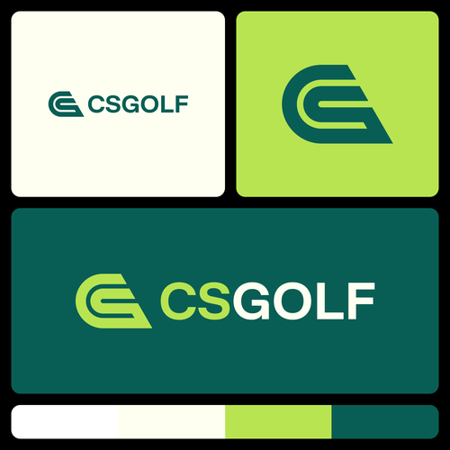 Linear design with the title 'Minimal logo for Golf brand'