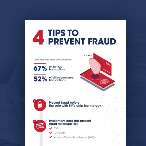 Credit card design with the title 'Info-graphic Design'