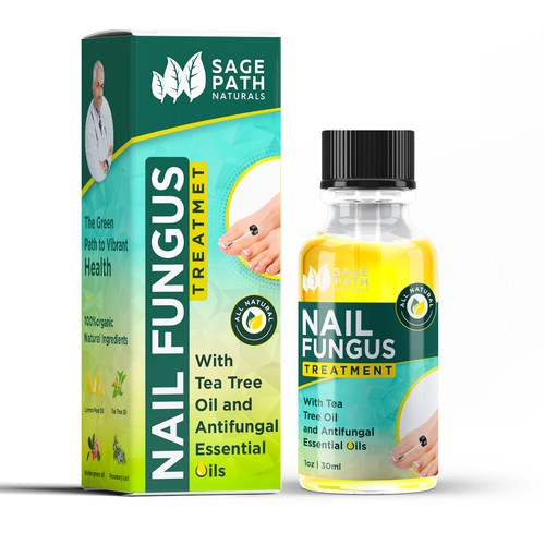 Medicine packaging with the title 'Box Design for natural product :)'