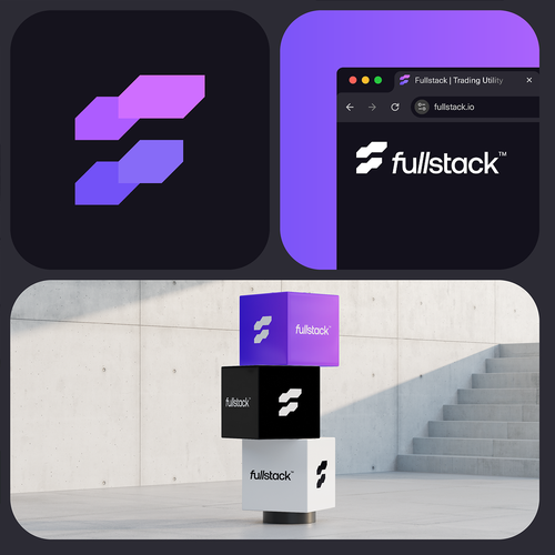 Bazaar logo with the title 'Fullstack (Crypto Trading) Logo'