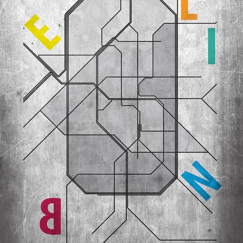 Berlin design with the title 'Berlin Metro Map'