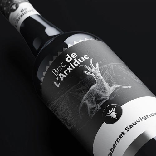 Professional packaging with the title 'Wine Packaging for a Red Wine'