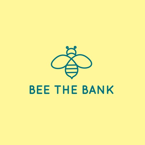 Bug logo with the title 'Bee the Bank Logo'