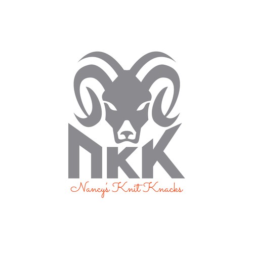 Ram logo with the title 'Nancy's Knit Knacks'