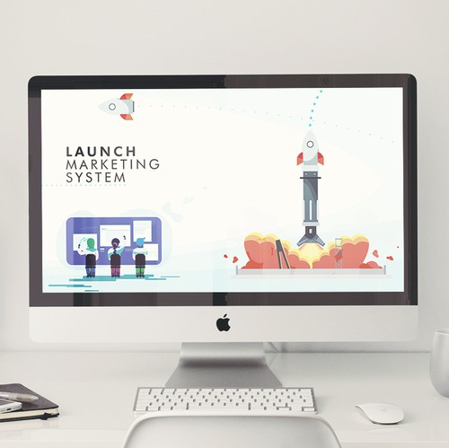 Rocket artwork with the title 'The Greatest Launch'