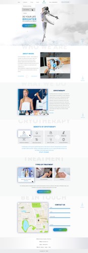 Spa website with the title 'First page for REGEN website '