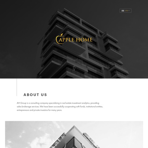 Eye-catching website with the title 'Web Design'