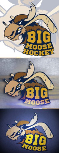 Moose logo with the title 'HOKEY LOGO'