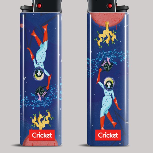 Astronaut artwork with the title 'Flourishing cosmos: cultivate your spark '