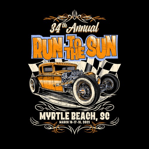 Engine design with the title 'HOTROD DESIGN'