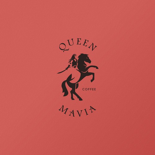 Queen design with the title 'We need a stunning logo for our new coffee beans import and retail company'