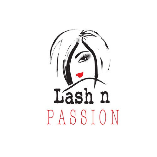 Eyelash design with the title 'lash n passion'