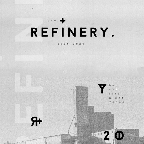 Contemporary brand with the title 'industrial bar logo concept'