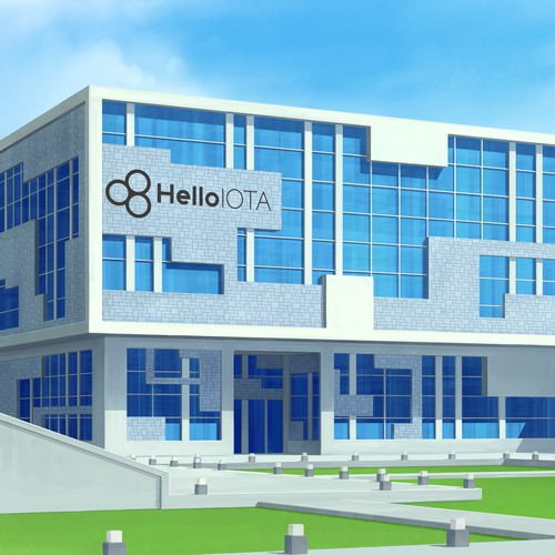 Building artwork with the title 'Modern Building'